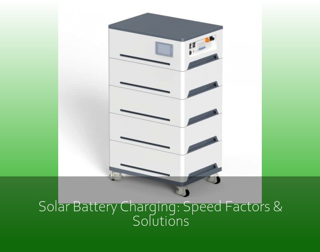 Solar Battery Charging: Speed Factors & Solutions